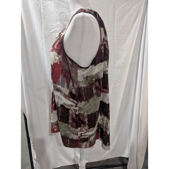 Simply Vera Wang Women's Size XXL 2XL Shirred Satin Shell Cami Tank Top Blouse - Picture 4 of 13